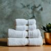 WHITE PLAIN FACE TOWEL