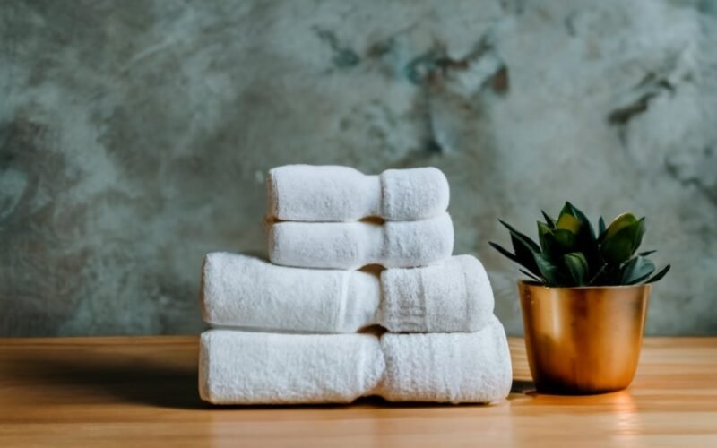 WHITE PLAIN FACE TOWEL