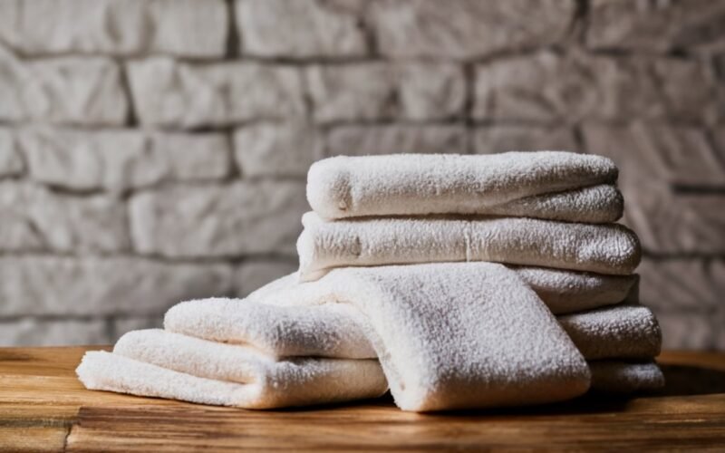 WHITE PLAIN FACE TOWEL - Image 3